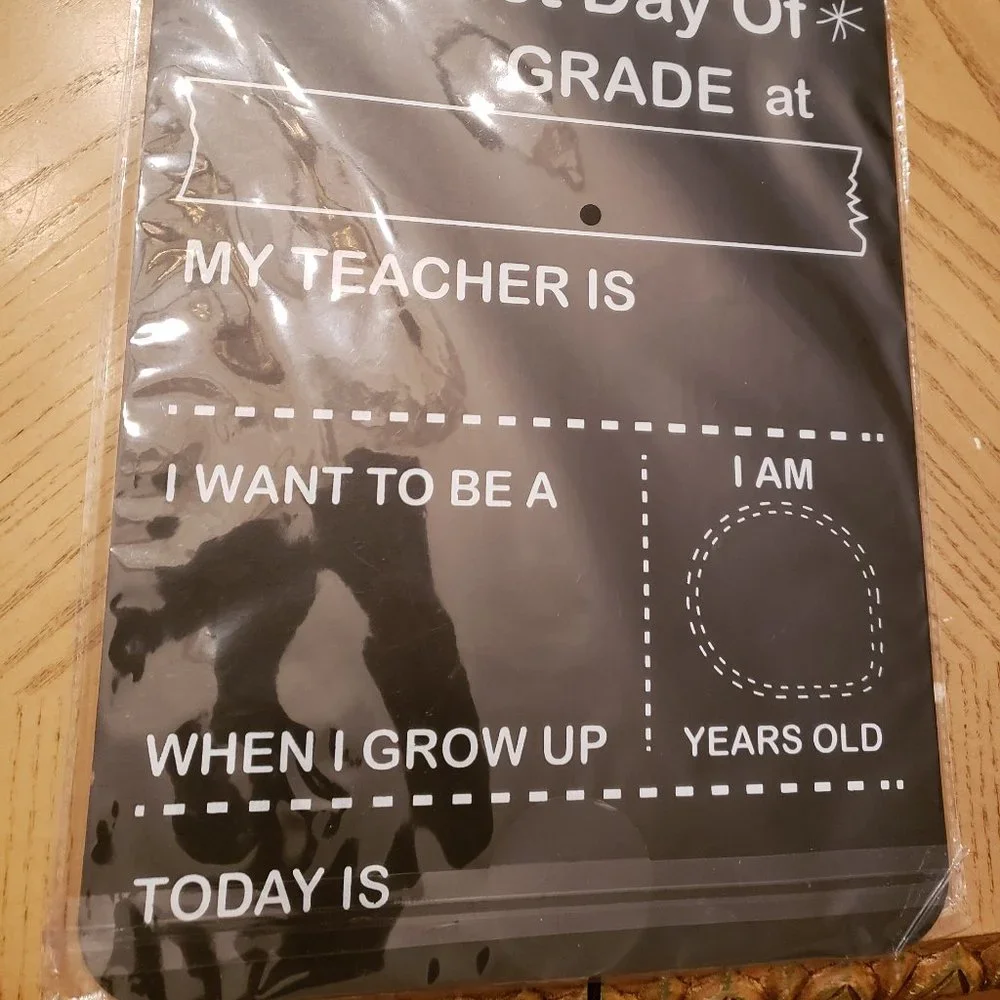 DOUBLE sided Chalkboard Sign to capture memories NWT
